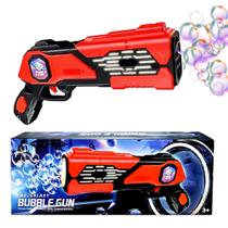 Super Bazuca Lança Bolhas de Sabão Máquina Automática Pistola de Fazer Bolhas Vermelha Super Bazuca Lança Bolhas de Sabão Máquina Automática Pistola de Fazer Bolhas Vermelha