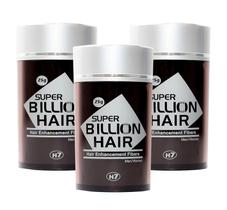 Super Billion Hair Disfarce Para Calvície Castanho Médio 25g com 3 unidades