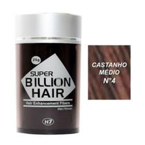 Super Billion Hair Maquiagem Capilar Disfarça Calvície Fibra de Queratina 25g Castanho Médio Super Billion Hair Maquiagem Capilar Disfarça Calvície Fibra de Queratina 25g Castanho Médio