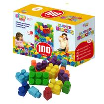 Super Blocks Blocos de montar 100 peças SimoToys Super Blocks Blocos de montar 100 peças SimoToys