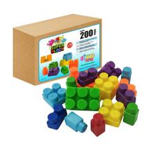 Super Blocks Blocos de montar 200 peças SimoToys Super Blocks Blocos de montar 200 peças SimoToys