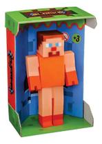 Super Blocks Boneco Infantil Brinquedo - Minecraft - ref 857