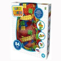 Super blocos 84 peças - paki toys - 1279