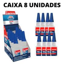 Super Bonder 20 Gramas Ultra Caixa C/8 Um Multiuso Loctite