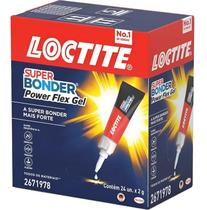 Super Bonder 2g Power Flex Gel Caixa 24un Henkel Kit Loctite
