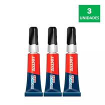 Super Bonder 3,6g Loctite - Kit Com 3x Super Bonder 3,6g Loctite - Kit Com 3x