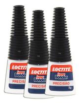 Super Bonder Loctite Cola Forte 5 Gramas Kit 3