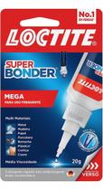 Super Bonder Loctite Super Cola Multiuso Instantanea Mega 20g Couro Borracha Madeira Metal Porcelana Papel Plástico