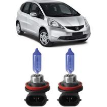 Super branca farol milha honda new fit 2009 ate 2012 h11
