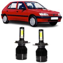 Super branca led peugeot 306 foco simples 6000k 2d 12/24v