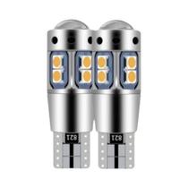 Super Brilhante Led Luz Traseira 2 Unidades T10 W5w 168 192 Branco 3030 10smd 12v Marcador De Carro