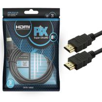 Super Cabo Hdmi Gold 2.1 8k Hdr 19p Pix 018-1030 1,5 Metro Novidade