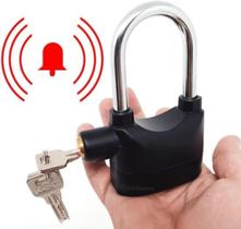 Super Cadeado aço inox 305 Moto Bike Casa Com Alarme Antifurto Prova D'água Bk-bl16 3 chaves