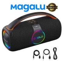 Super Caixa de Som Alta Portatil AGold 80W Ipx6 4000MAH