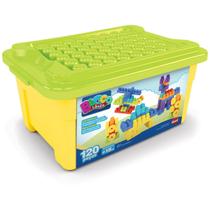 Super caixa divertida 120 blocos de montar - dismat mk170 Super caixa divertida 120 blocos de montar - dismat mk170