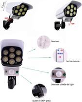 Super Câmera Fake Solar Prova Dágua 7 Cobs 42 Super Leds Super Câmera Fake Solar Prova Dágua 7 Cobs 42 Super Leds