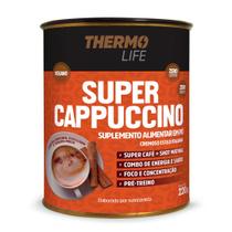 Super Cappuccino Thermo Life 220g Super Café Pré Treino Café Termogênico TCM Super Cappuccino Thermo Life 220g Super Café Pré Treino Café Termogênico TCM