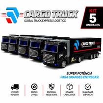 Super Carreta Truck de Carga, Kit com 5 Unidades, com Controle Remoto, Resistente, com Várias Rodas Super Carreta Truck de Carga, Kit com 5 Unidades, com Controle Remoto, Resistente, com Várias Rodas