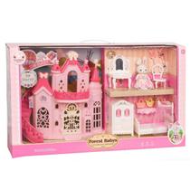 Super Castelo Casinha de boneca Feliz Coelhinho Colorido Estilo sylvanian style Super Castelo Casinha de boneca Feliz Coelhinho Colorido Estilo sylvanian style