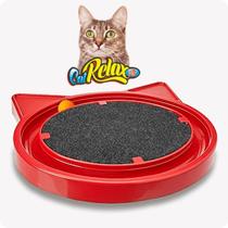Super Cat Relax Pop Vermelho Arranhador de Gato Brinquedo Com Bolinha - Furacão Pet