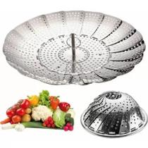 Super Cesta De Cozimento A Vapor Para Legumes Retrátil Inox