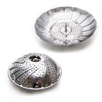 Super Cesto a Vapor Inox Cozinhar Legumes Verduras Fruta