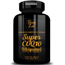 Super Coenzima Q10 Ubiquinol - Coq10 + Vit D3 - 60 Caps - Beauty Labs