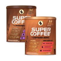 Super Coffee 3.0 Original 220g e Super Coffee 3.0 Chocolate 220g - Kit com 2 un. - Caffeine Army