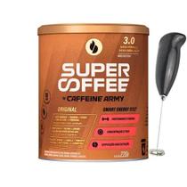 Super Coffee 3.0 Tradicional 220g - Caffeine Army + MIXER Energia Disposição Foco Pré Treino