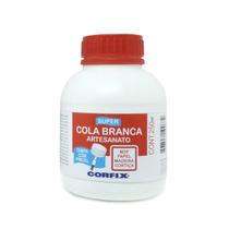 Super Cola Branca Artesanato Corfix Tampa C/ Pincel 250gr