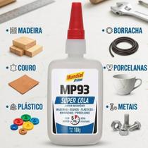 Super Cola Instantânea MP93 Mundial Prime 100g Alta Resistência Multiuso Secagem Rápida Super Cola Instantânea MP93 Mundial Prime 100g Alta Resistência Multiuso Secagem Rápida