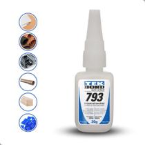 Super Cola Instantânea Tek Bond 793 20g Adesivo Versátil Bico Fino Secagem Rápida