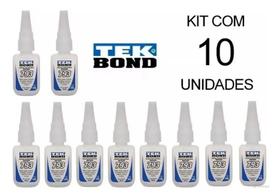 Super Cola Instantânea Tek Bond 793 Caixa 10 Unid 20g