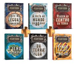 Super coleção Julio Verne com 6 volumes - Viagens extraordinárias