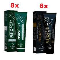 Super Combo 8 Pomada FisioFort 150g + 8 FisioFort Premium 150g