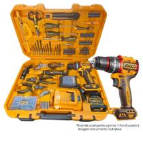 Super Combo Furadeira / Parafusadeira de Impacto 20v com 66NM e 165 Pç