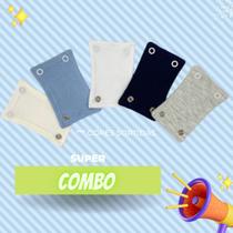 Super combo - kit 12 extensores de body - suedine 100% algodao varias cores - prolongador de bodie - bori- bodye - Baby Charmy