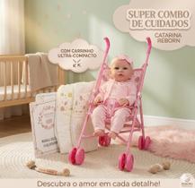 Super Combo Minha Primeira Reborn Carrinho de Passeio Super Combo Minha Primeira Reborn Carrinho de Passeio