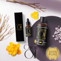 Super Combo Óleo de Açafrão Ozonizado 250ml + 30ml Grátis! 100% Puro Concentrado Vidro Âmbar Premium