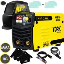 Super Combo Solda Inversora 150A MMA TIG + Kit completo Tork