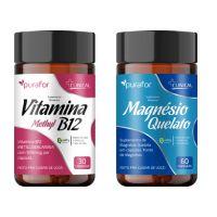 Super Combo Vitamina B12 (30 Caps) + Magnesio Quelato (60 Caps)