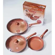 Super Conjunto Frigideiras Cerâmica Titanium 5 Peças Super Conjunto Frigideiras Cerâmica Titanium 5 Peças