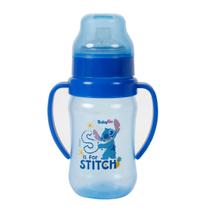 Super Copo Treinamento 300ml C/ Alça e Bico Flexível Stitch Disney BabyGo