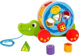 Super Crocodilo de Puxar Brinquedo Educativo - Tooky Toy Super Crocodilo de Puxar Brinquedo Educativo - Tooky Toy
