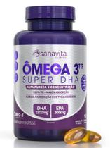 Super DHA Omega 3 TG (Selo MEG-3) DHA 1.500 mg + EPA 300 mg Odorless com 90 cápsula -Sanavita