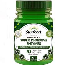 Super digestive enzymes enzimas digestivas sunfood 60 cápsulas