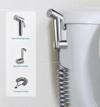 Super Ducha Higiênica Chuveirinho 2 Saídas Mangueira Flexível aço inox 304