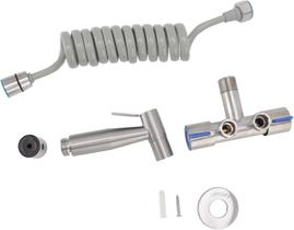 Super Ducha Higiênica Duas Saídas De 1.2 Mm Aço Inox 304 Com Registro Super Ducha Higiênica Duas Saídas De 1.2 Mm Aço Inox 304 Com Registro