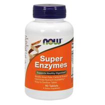 Super Enzimas Digestivas 90 Tabletes Super Enzymes Now Foods - sku 1295 Super Enzimas Digestivas 90 Tabletes Super Enzymes Now Foods - sku 1295