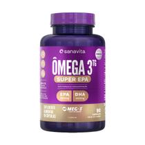 Super EPA Ômega 3 EPA + DHA Alta Pureza e Concentração 90 Cápsulas Sanavita
